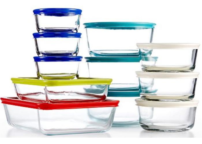 22-pc Pyrex Food Storage Container Set