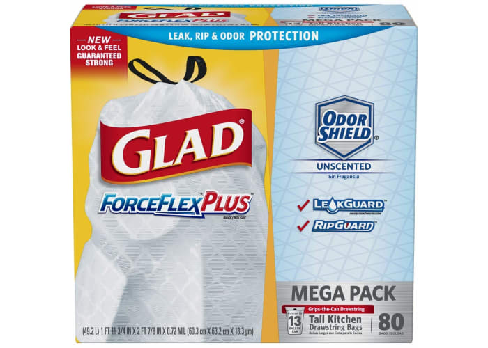 80-ct Glad ForceFlexPlus Tall Kitchen Trash Bags (13-gal)