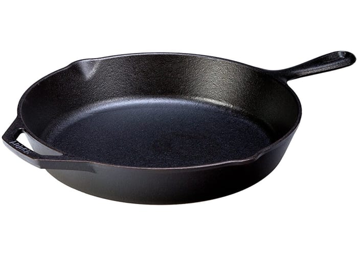 Lodge Logic 12” Skillet, Seasoned Cast Iron, with assist handle