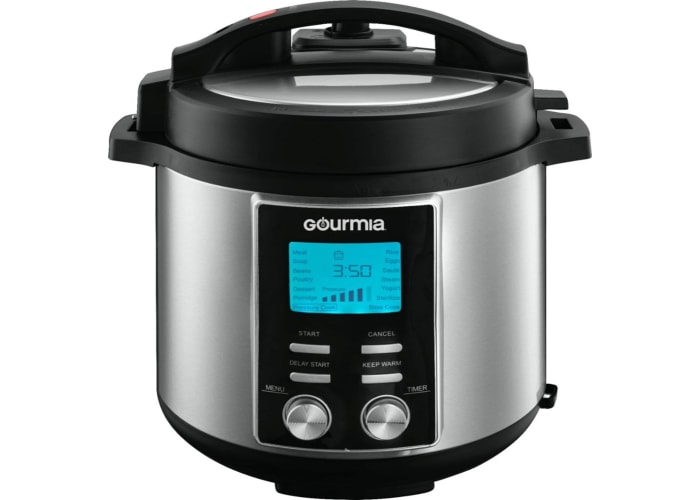6-qt Gourmia Pressure Cooker - Stainless Steel