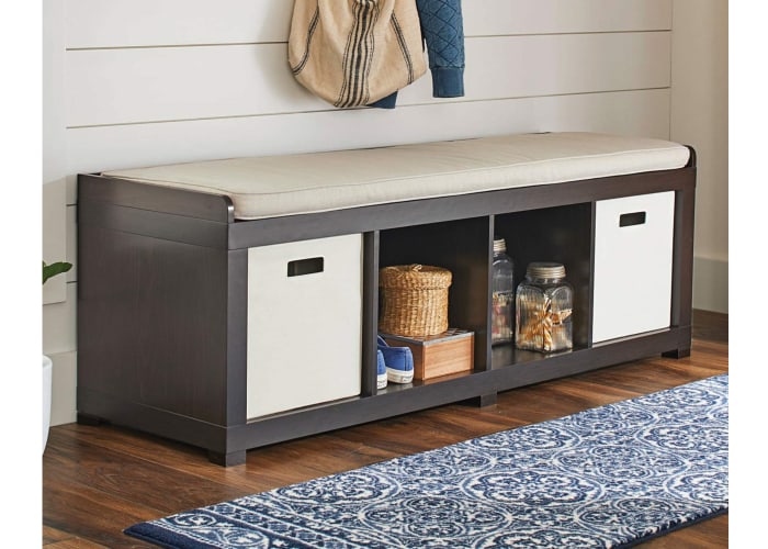 Better Homes and Gardens 4-Cube Organizer Storage Bench