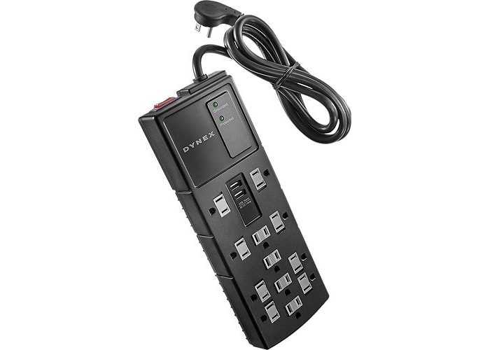 Dynex 12-Outlet/2-USB Surge Protector Strip