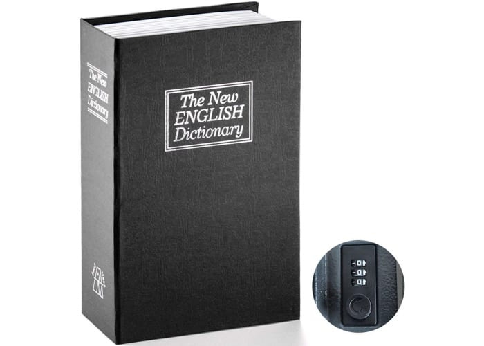 Book Safe with Combination Lock