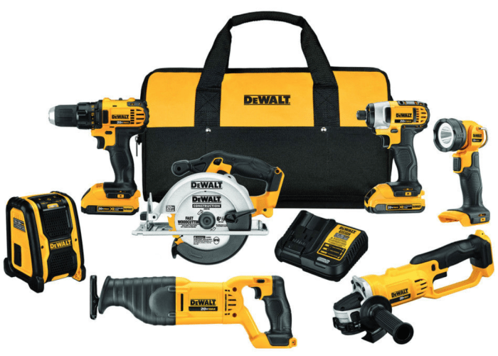 Dewalt 20V Compact Cordless 7-Piece Tool Kit