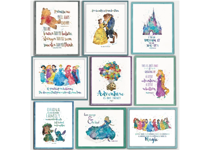Disney Inspired Quotes and Character Prints
