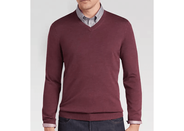 Joseph Abboud V-Neck Merino Wool Sweater