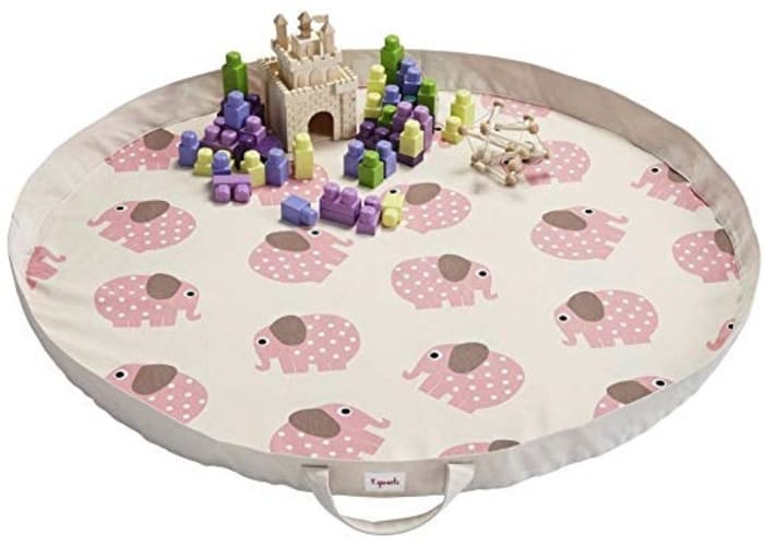 3 Sprouts Play Mat - Large Portable Floor Activity Rug 
