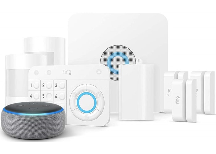 8-pc Ring Alarm Home Security System + Echo Dot (3rd Gen)