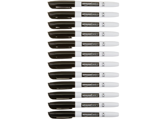 AmazonBasics Permanent Markers (12-pk)