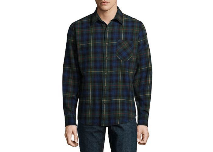 Arizona Men's Long Sleeve Flannel Shirt