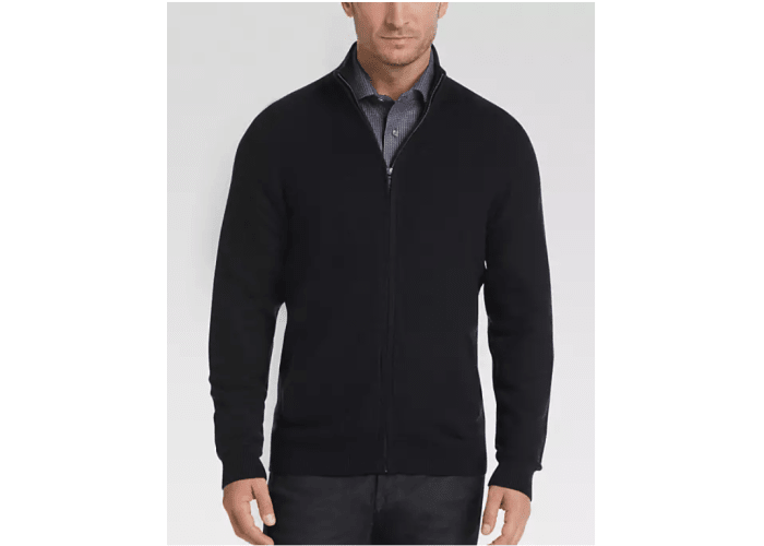 Joseph Abboud Full-Zip Merino Wool Sweater