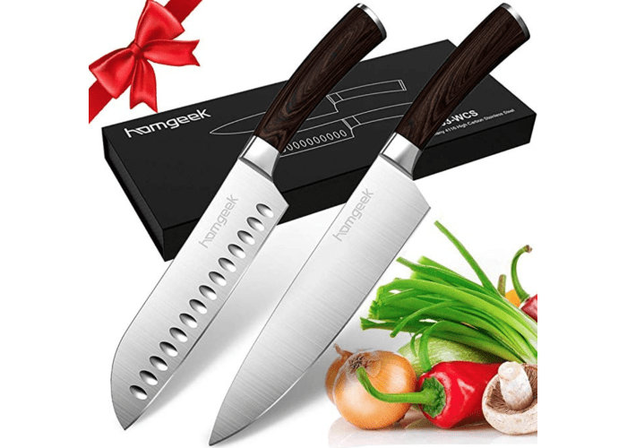 Homgeek 2-Piece Ultra Sharp Chef Knives
