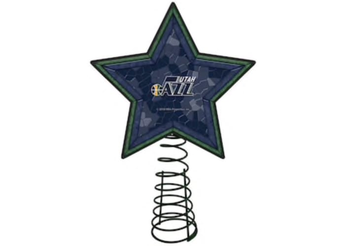 Utah Jazz Mosaic Christmas Tree Topper
