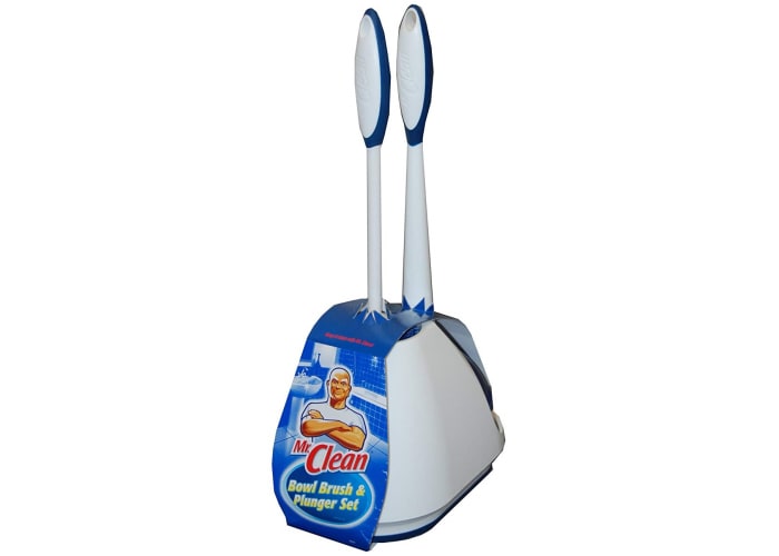 Mr. Clean Turbo Plunger and Bowl Brush Caddy Set