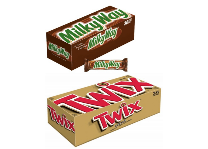 36-Count Boxes of Candy Bars