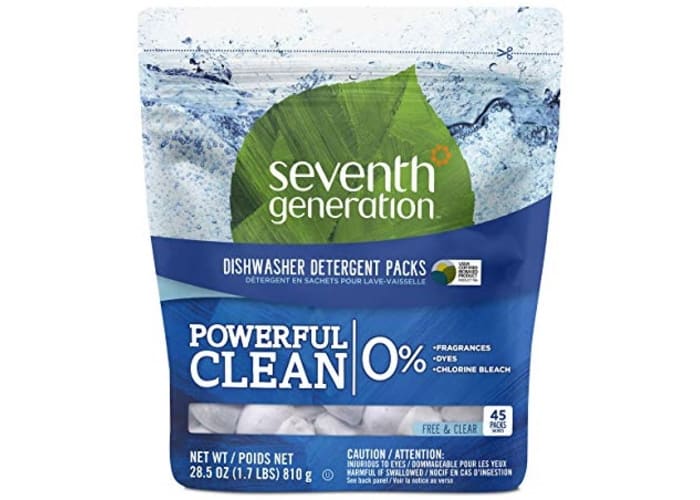 45-ct Seventh Generation Fragrance Free Dishwasher Detergent Packs