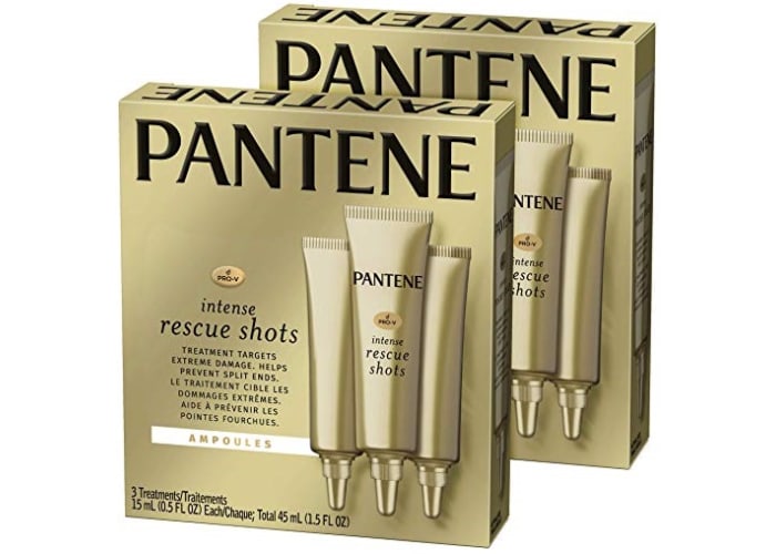 2-Pack 3-Count Pantene Rescue Shots Hair Ampoules Treatment