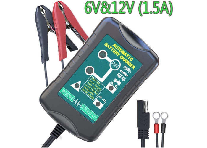 Portable Trickle Battery Charger 6V & 12V 