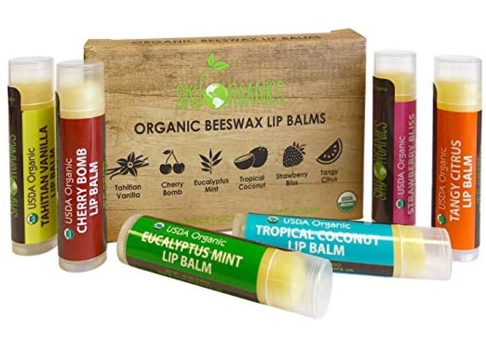 6-pk USDA Organic Lip Balm Set
