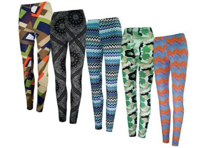 True Rock Women's Lightweight Leggings Mystery 5-Pack
