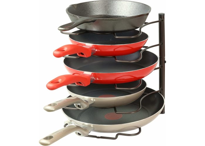 Kitchen Cabinet Pantry Pan and Pot Lid Organizer