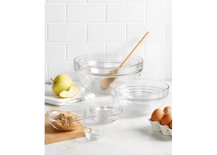 Martha Stewart Collection 10-Pc. Glass Mixing Bowl Set