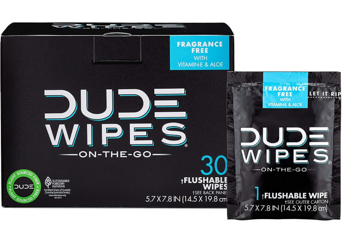 DUDE Wipes Flushable Wet Wipes (30ct)