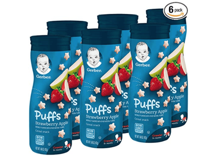 Gerber Puffs Cereal Snack - 6 pack