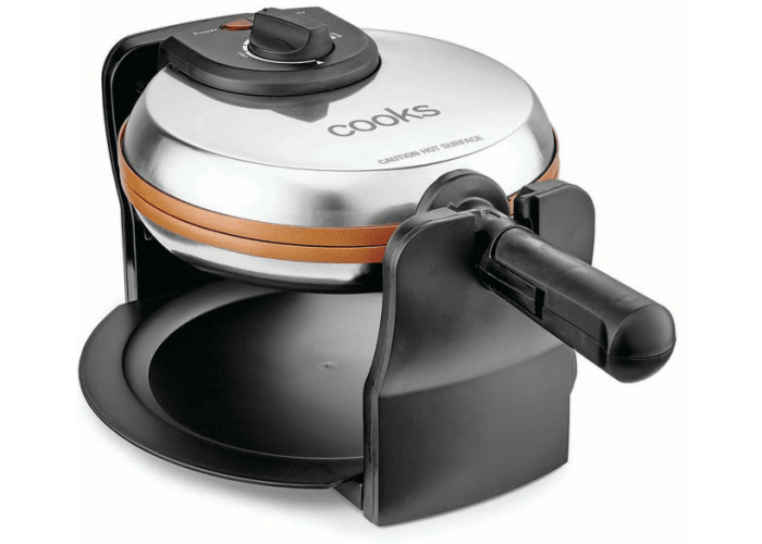 Cooks Rotating Copper Titanium Waffle Maker