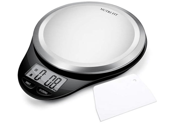 Nutri Fit Digital Kitchen Scale with Dough Scraper