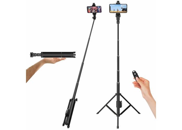 52" Selfie Stick w/ Tripod Base and Remote