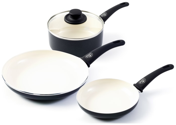 4-pc GreenLife Ceramic NonStick Cookware Set