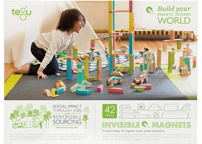 42-pc Tegu Magnetic Wooden Block Set