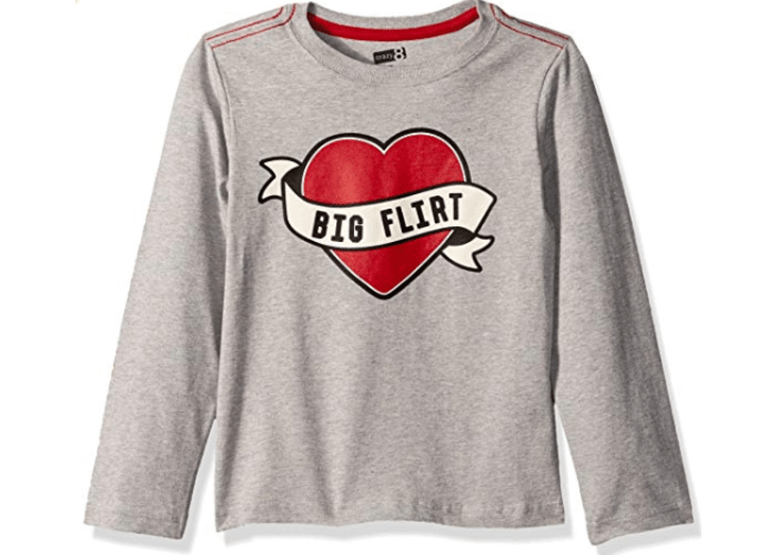 Size 2Y Baby Boys' Toddler Long-Sleeve Flirt Tee