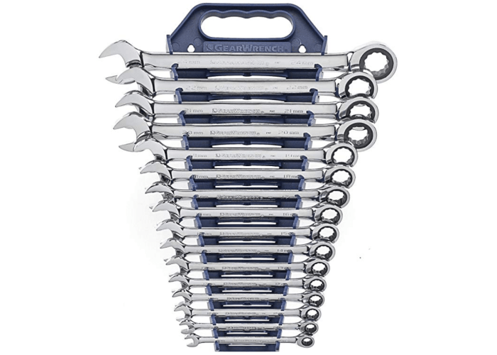 GearWrench 16 Piece Metric Master Ratcheting Wrench Set