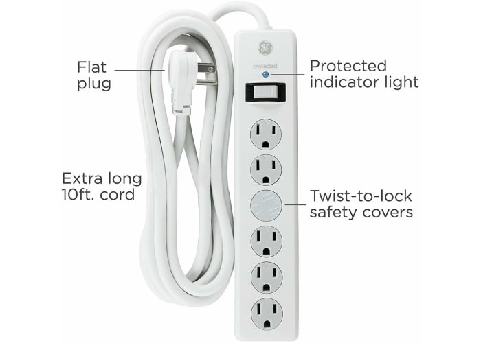 GE Power Strip Surge Protector
