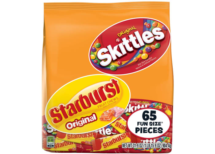 65-pc Skittles & Starburst Fun Size Variety Mix 