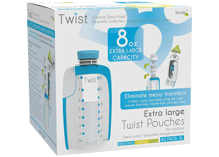 40-pk Kiinde Twist Pouch Breast Milk Storage Bags