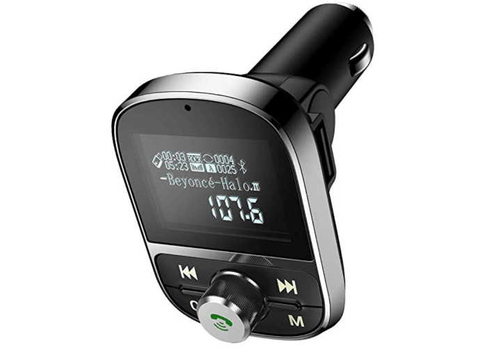 Ainope 1.44" LCD Display Wireless FM Transmitter for Car
