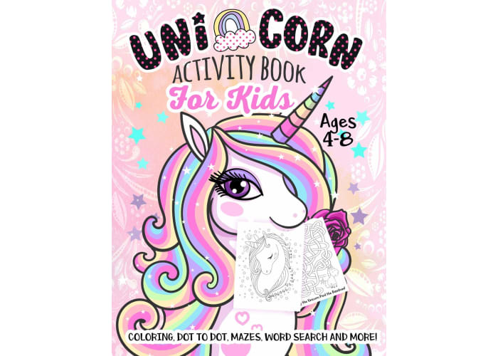 Unicorn Activity Book for Kids Ages 4-8: A Fun Kid Workbook