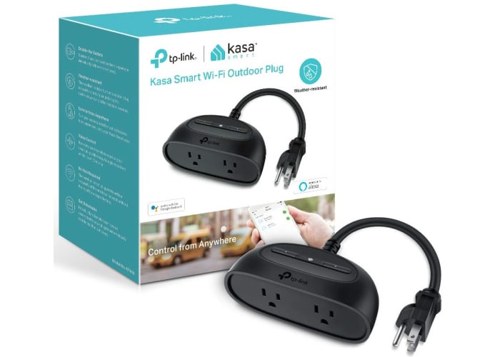 Kasa Smart WiFi 2 Outlet Outdoor Plug 