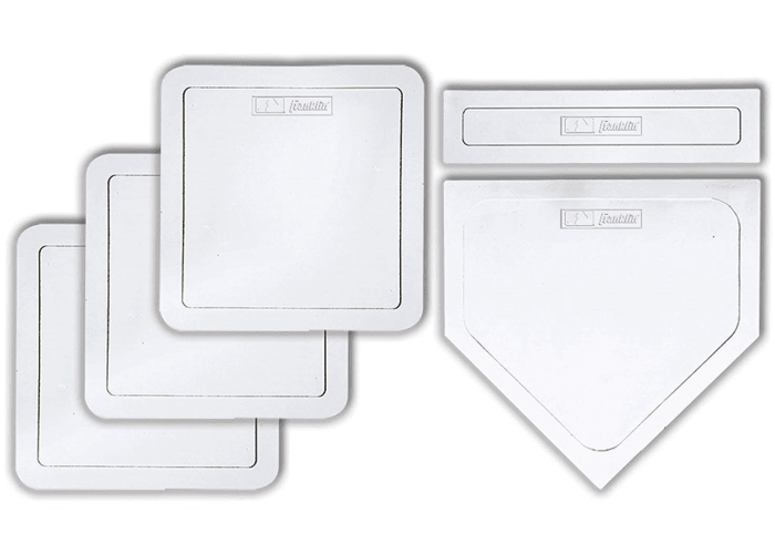 Franklin Rubber Baseball Bases w/ Home Plate and Pitcher's Rubber