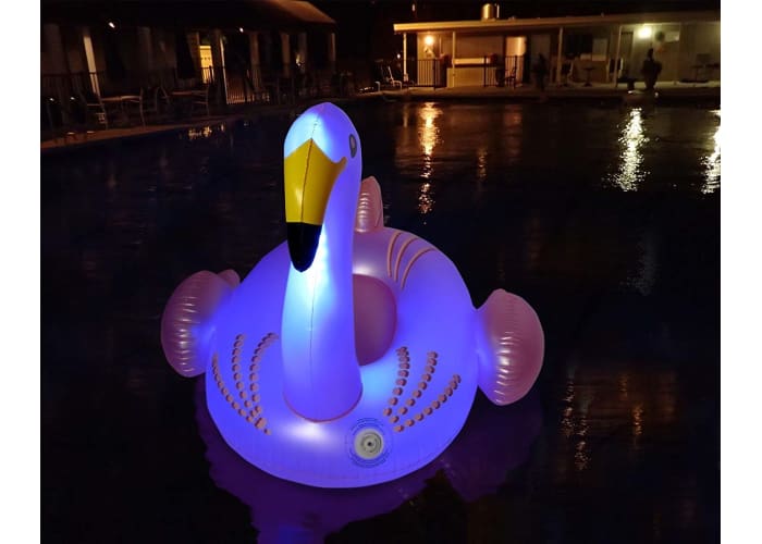 Giant Color Changing LED Light Up Flamingo Pool Float