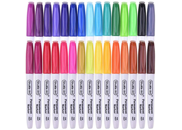 30-pc Shuttle Art Colored Permanent Markers