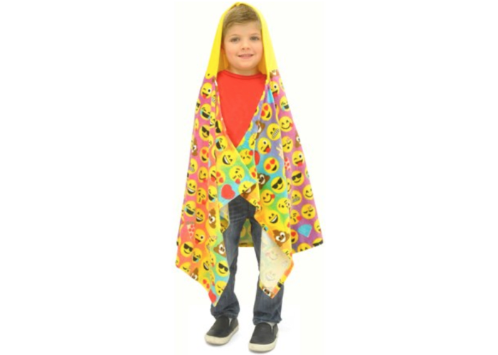 EmojiPals Rainbow Hooded Towel