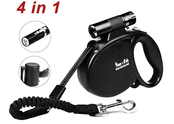 Happy & Polly 4-in-1 Retractable Dog Leash