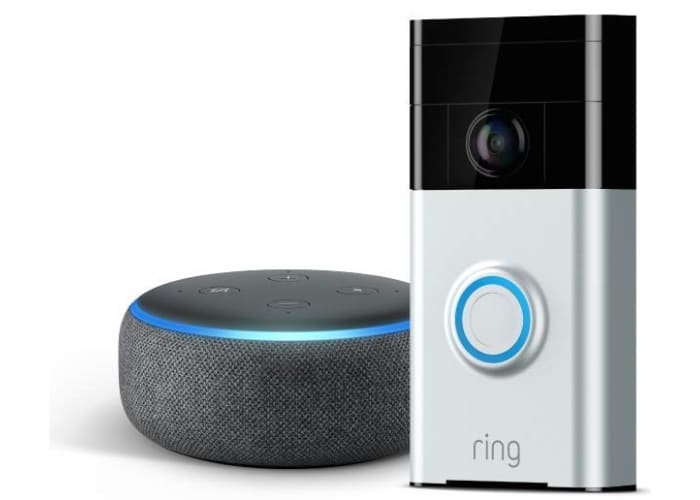 Ring Wi-Fi Enabled Video Doorbell with Echo Dot (3rd Gen) 