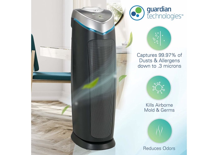 Germ Guardian AC4825 22” 3-in-1 True HEPA Filter Air Purifier