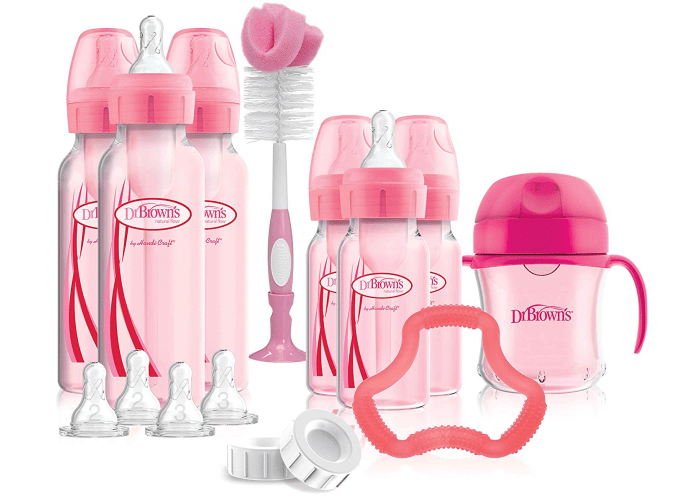 Dr. Brown's Options+ Baby Bottles Gift Set, Pink