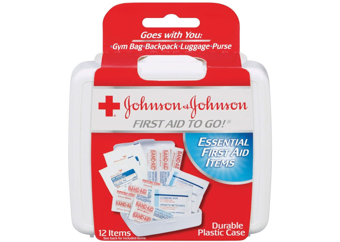 12-pc Johnson & Johnson First Aid To Go Kit